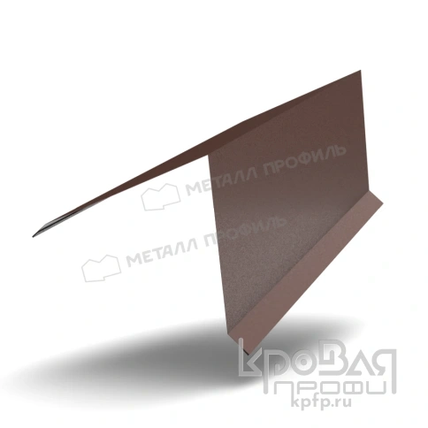Планка конька кровли односкатной 185х185х2000 (VikingMP E-20-8017-0.5) фото 1