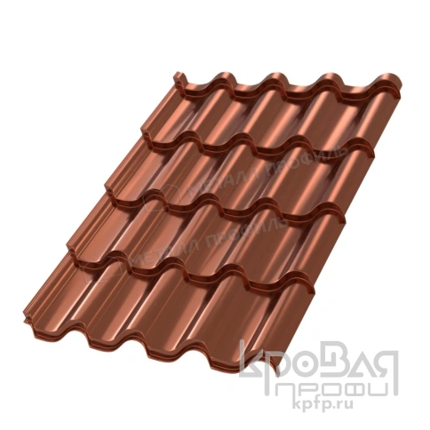 Металлочерепица МП Монтерроса-M (PURMAN-20-Argillite-0.5) фото 2