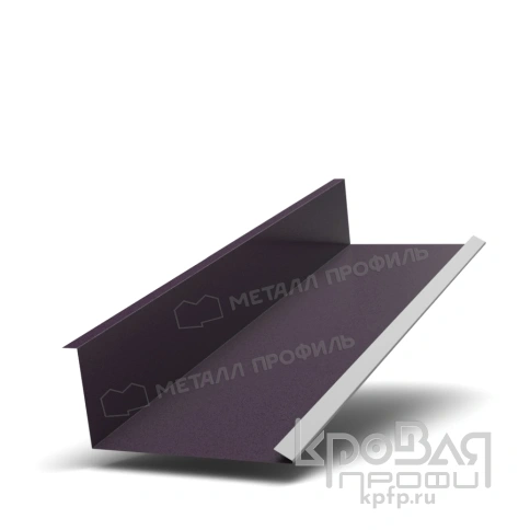 Планка примыкания нижняя 250х122х2000 (VALORI-20-Violet-0.5) фото 1