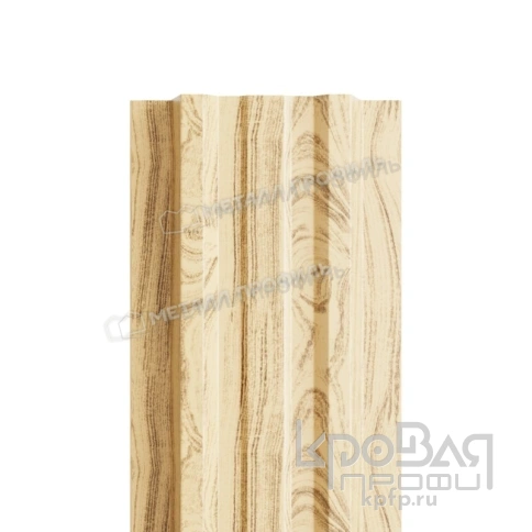 Штакетник металлический МП LАNE-T 16,5х99 (ECOSTEEL-01-Сосна-0.5) фото 1