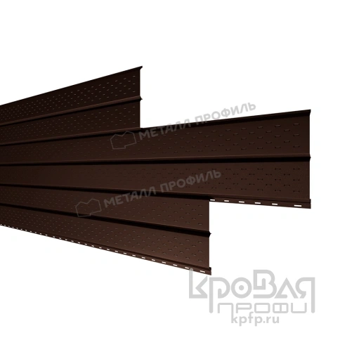 Софит перфор. Lбрус-XL-14х335 (VALORI-20-DarkBrown-0.5) фото 1