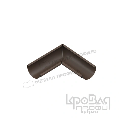 Угол желоба внутренний МЕТАЛЛ ПРОФИЛЬ Foramina Freeze D125 DarkBrown фото 1