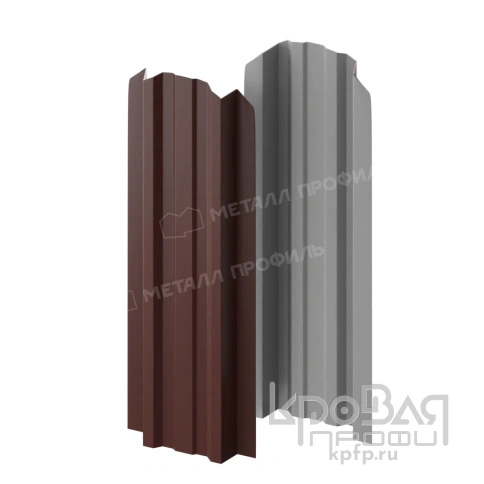 Штакетник металлический МП LАNE-O 16,5х99 (PURETAN-20-RR32-0.5) фото 2