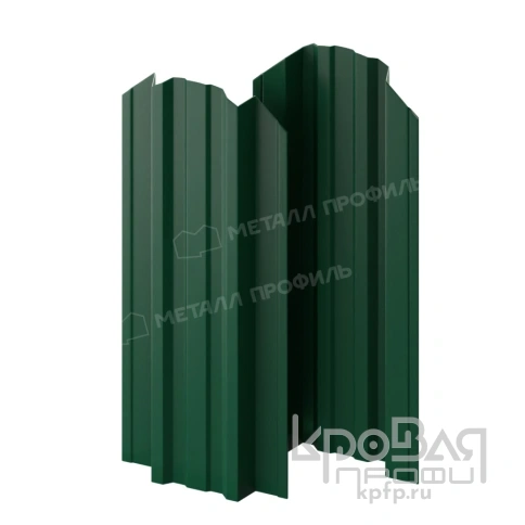 Штакетник металлический МЕТАЛЛ ПРОФИЛЬ TRAPEZE-O 16,5х118 (ПЭД-01-6005\6005-0.45) фото 2