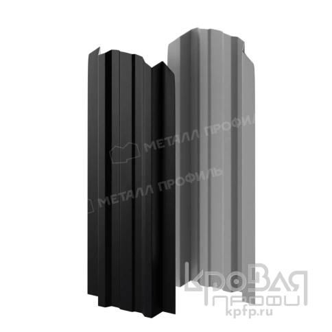 Штакетник металлический МП LАNE-O 16,5х99 (PURMAN-20-9005-0.5) фото 2