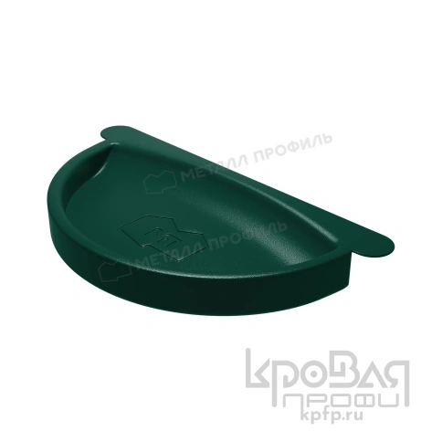 Заглушка желоба МЕТАЛЛ ПРОФИЛЬ Foramina PUR D150 Ral 6005 фото 1