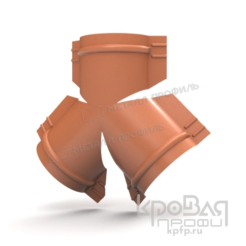 Y-образный тройник для круглого конька R110 (VikingMP E-20-8004-0.5) фото 1