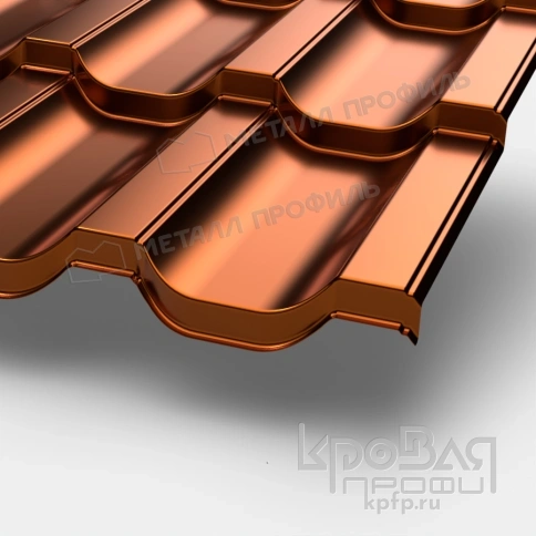 Металлочерепица МП Трамонтана-X (AGNETA-20-Copper\Copper-0.5) фото 1