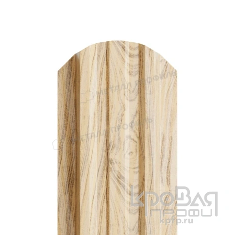 Штакетник металлический МП LАNE-O 16,5х99 (ECOSTEEL_T-01-Сосна-0.5) фото 1