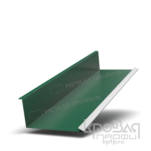 Планка примыкания нижняя 250х122х2000 (ПЭ-01-6005-0.4) фото 1