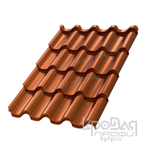 Металлочерепица МП Монтерроса-XL (AGNETA-20-Copper\Copper-0.5) фото 2