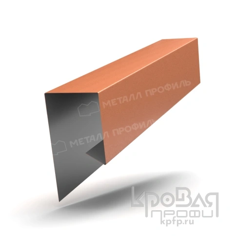 Планка завершающая сложная 30х25х3000 (VikingMP E-20-8004-0.5) фото 1