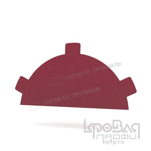 Заглушка конька круглого простая (VikingMP-01-3005-0.45) фото 1