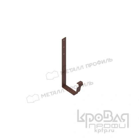 Держатель желоба МЕТАЛЛ ПРОФИЛЬ БЮДЖЕТ 120х86 Ral 8017 фото 1
