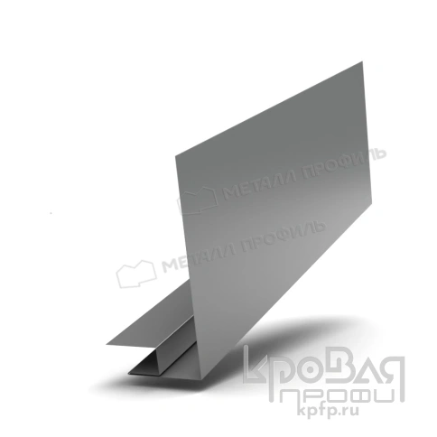 Планка карнизного свеса сложная 250х50х3000 (ПЭ-01-9006-0.45) фото 1