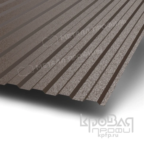 Профилированный лист МП-10х1100-A (VALORI-20-DarkBrown-0,5) фото 1