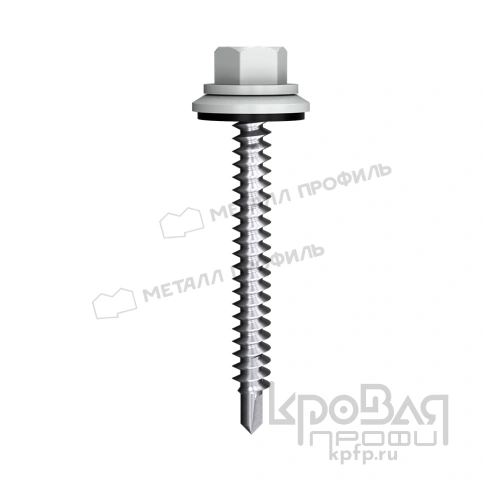 Саморез 4,8х70 ROOFRetail RAL9006 (белый алюминий) фото 1