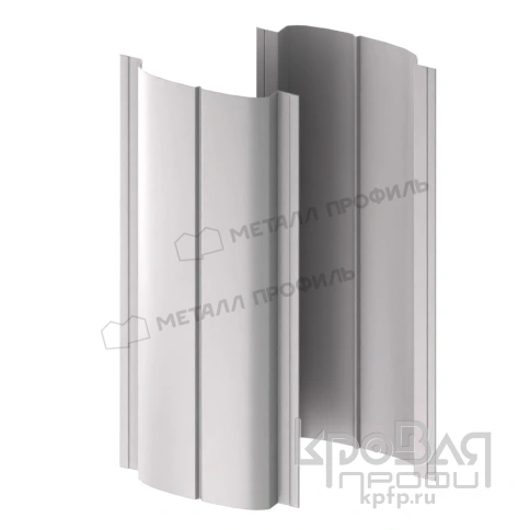 Штакетник металлический МП ELLIPSE-T 19х126 (ПЭ-01-9006-0.45) фото 2