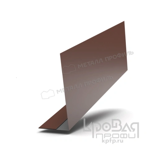 Планка карнизного свеса 250х50х3000 (PURETAN-20-8017-0.5) фото 1