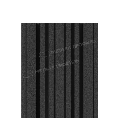 Штакетник металлический МП TRAPEZE-T 16,5х118 (VikingMP-01-9005-0.45) фото 1