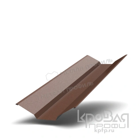 Планка ендовы верхняя 76х76х2000 (VALORI-20-Brown-0.5) фото 1