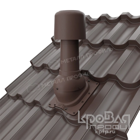 Выход вентиляции изолированный MAXI 125/160 Трамонтана (коричневый) фото 2