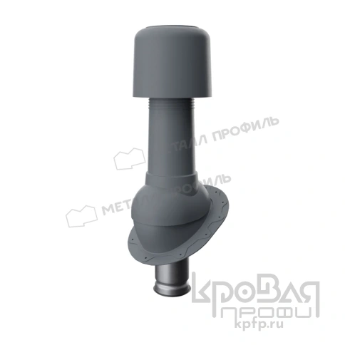 Выход вентиляции изолированный MAXI 125/160 Плоская кровля (серый) фото 1