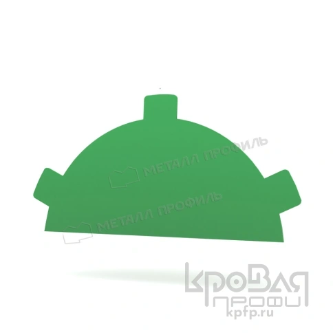 Заглушка конька круглого простая NormanMP (ПЭ-01-6002-0.5) фото 1