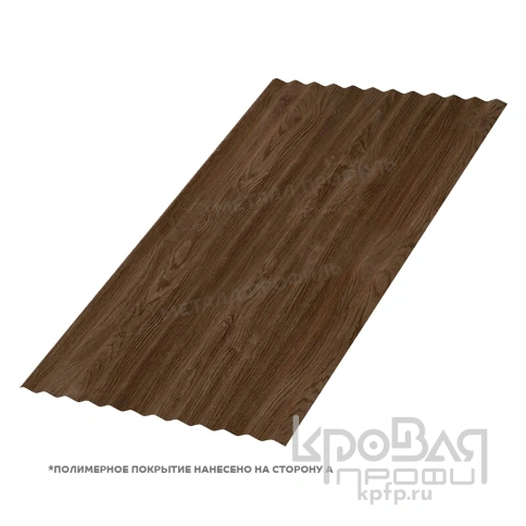 Профилированный лист МП-18х1100-B (ECOSTEEL_MA-01-МореныйДуб-0,5) фото 1