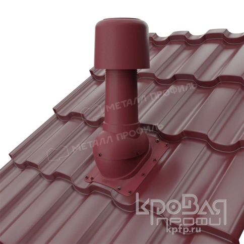 Выход вентиляции изолированный MAXI TURBO 125/160 Монтекристо (красный) фото 2