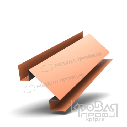 Планка угла внутреннего сложного 75х3000 NormanMP (ПЭ-01-8004-0.5) фото 1