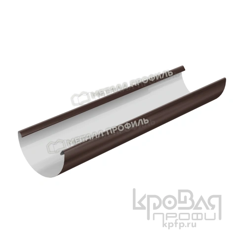 Желоб водосточный D185х3000 (ПЭ-01-8017-0.5) фото 1