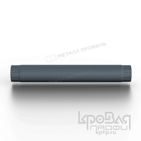 Труба соединительная МЕТАЛЛ ПРОФИЛЬ Foramina Freeze D100х1000 Grey фото 2