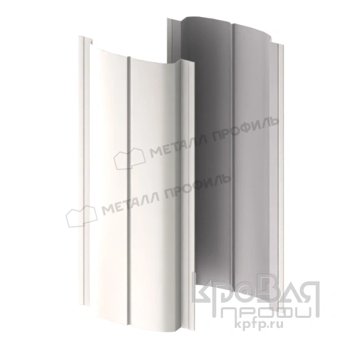 Штакетник металлический МП ELLIPSE-T 19х126 (PURMAN-20-9010-0.5) фото 2