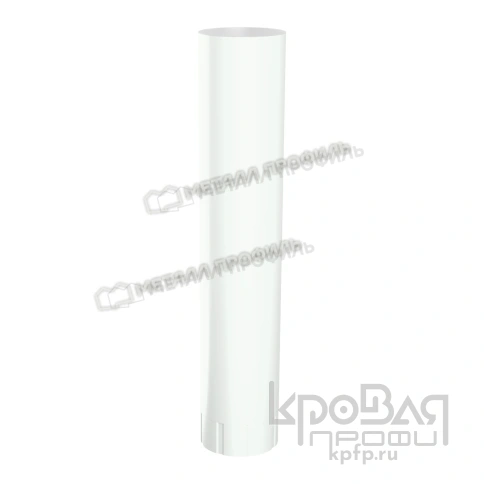 Труба водосточная МЕТАЛЛ ПРОФИЛЬ ПРОЕКТ D150х1000 Ral 9003 фото 1