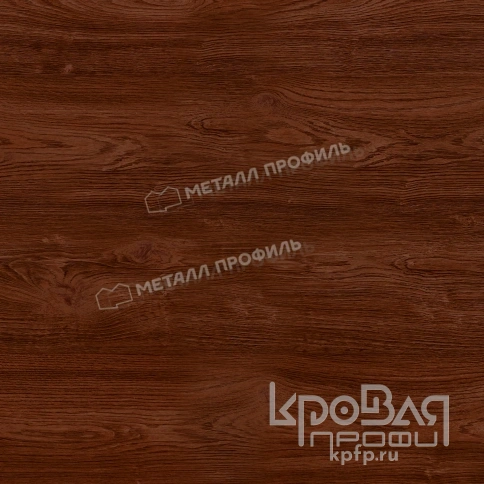 Планка конька круглого R110х2000 (ECOSTEEL-01-МореныйДуб-0.5) фото 2