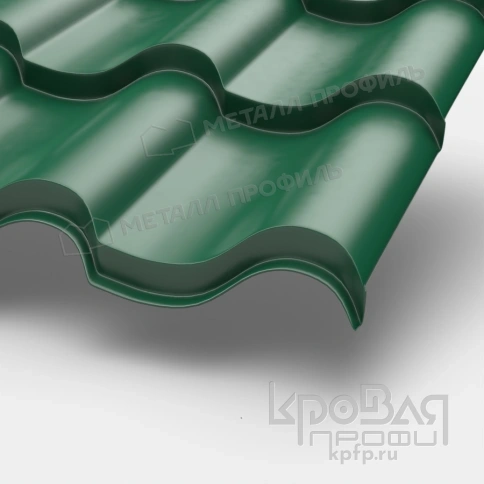 Металлочерепица МП Монтерроса-XL (PURMAN-20-6005-0.5) фото 1