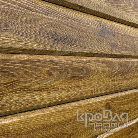 Сайдинг МЕТАЛЛ ПРОФИЛЬ Lбрус-15х240 (ECOSTEEL_T-12-Дуб-0.45) фото 4