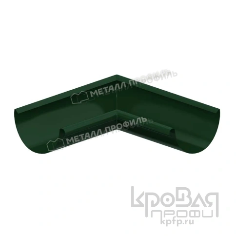 Угол желоба внутренний МЕТАЛЛ ПРОФИЛЬ Foramina PUR D150 Ral 6005 фото 1
