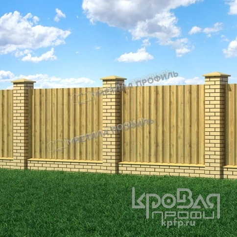 Профилированный лист С-44х1000-A (ECOSTEEL_T-01-ЗолотойДуб-0,5) фото 3