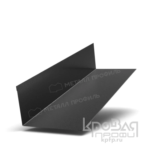 Планка примыкания верхняя 250х147х2000 (VikingMP-01-9005-0.45) фото 1