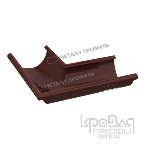 Угол желоба наружный D125х90 градусов GS lite (ПЭД-01-8017\8017-0.6) фото 1