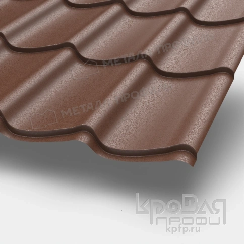 Металлочерепица МП Ламонтерра-X (VALORI-20-Brown-0.5) фото 1