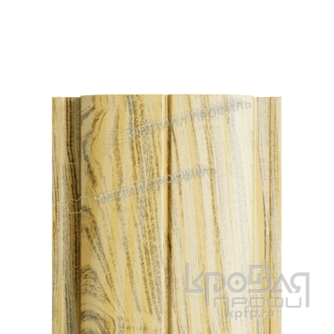 Штакетник металлический МП ELLIPSE-T 19х126 (ECOSTEEL_T-01-Сосна-0.5) фото 1