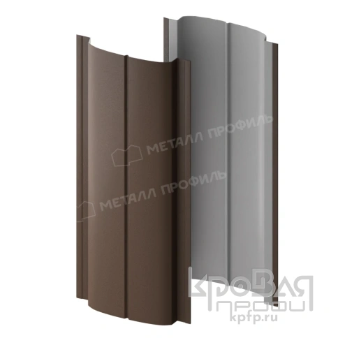 Штакетник металлический МП ELLIPSE-T 19х126 (VALORI-20-OxiBеige-0.5) фото 2