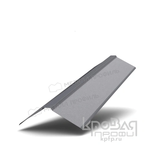 Планка конька плоского 190х190х2000 (VALORI-20-Grey-0.5) фото 1