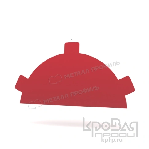 Заглушка конька круглого простая NormanMP (ПЭ-01-3011-0.5) фото 1