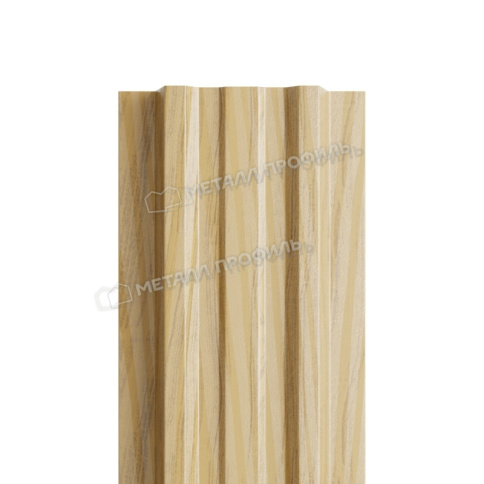 Штакетник металлический МП LАNE-T 16,5х99 (ECOSTEEL_ТД-01-ЗолотойДуб-0.5) фото 1