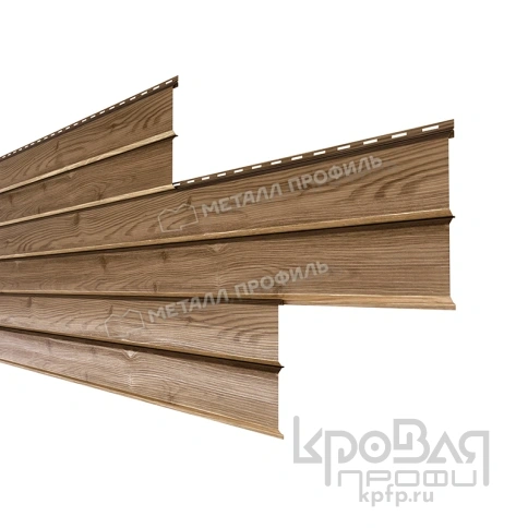 Сайдинг Lбрус-XL-В-14х335 (ECOSTEEL_T-01-Кедр-0.5) фото 2