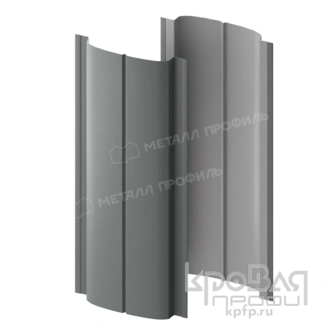 Штакетник металлический МП ELLIPSE-T 19х126 (ПЭ-01-7005-0.45) фото 2